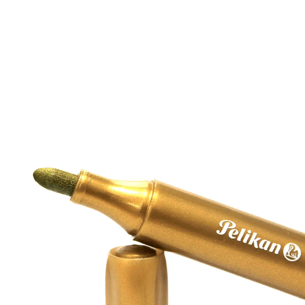 MARCADOR METALICO ORO PELIKAN MARKATODO 24405 CARRUSEL.webp