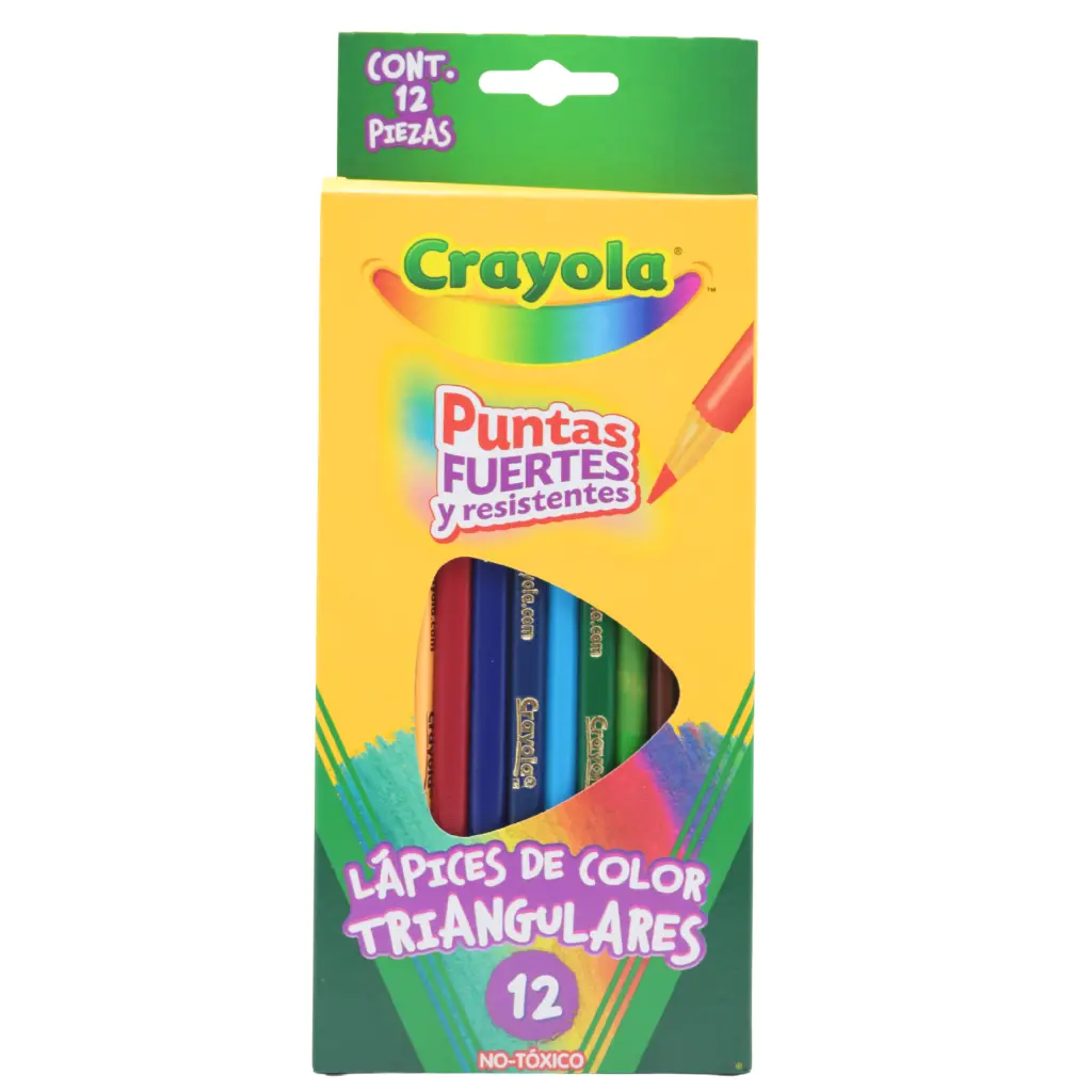 COLORES CRAYOLA TRIANGULARES CON 12 CARRUSEL.webp