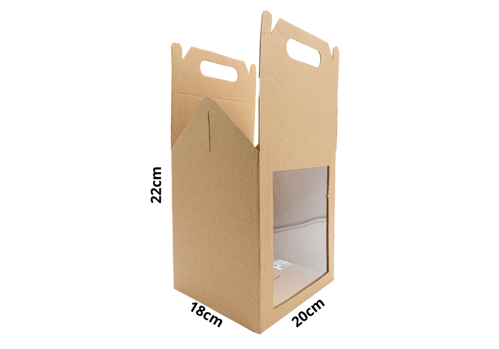 LONCHERA C/VENTANA ACETATO 20X18X22 CARTON