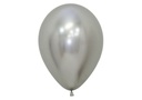 GLOBOS SEMPERTEX 12 REFLEX PLATA C/50