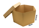 CAJA CARTON HEXAGONO