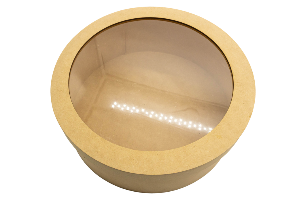 CAJA REDONDA MICA 27X10 MADERA