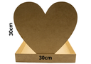 JABA CON RESPALDO CORAZON 30X30 MADERA 