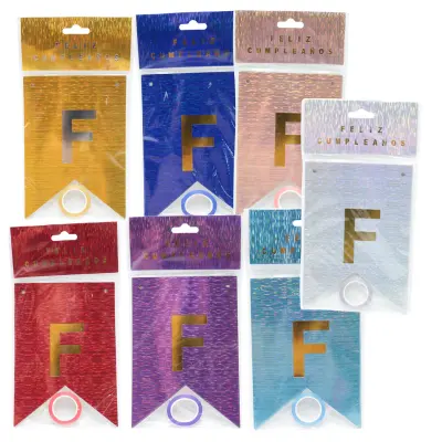 BANNER FELIZ CUMPLEAÑOS HOLOGRAFICO