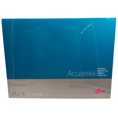 BLOCK DIBUJO ACUARELA 23X30.5CM 180G 30H RODIN