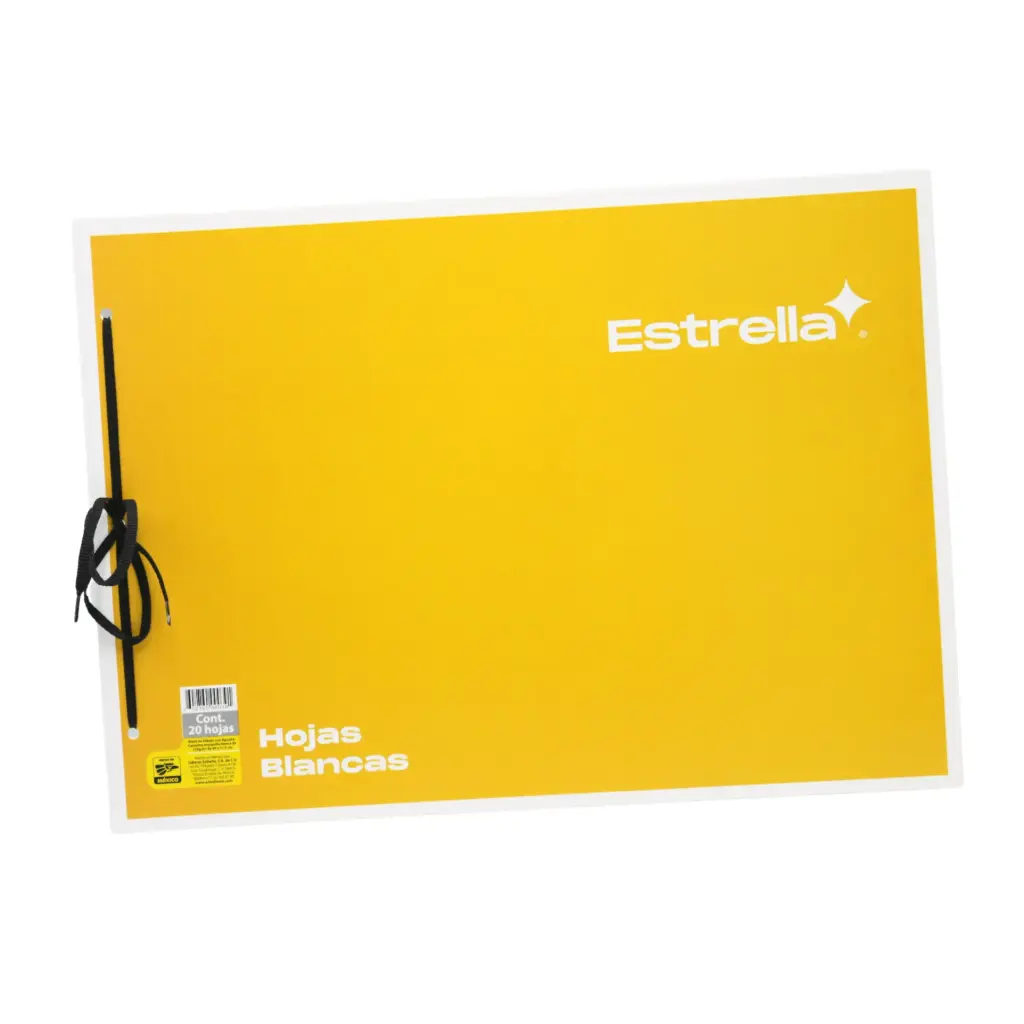 BLOCK DIBUJO AGUJETA BLANCO 20H 44X31.5 ESTRELLA 039