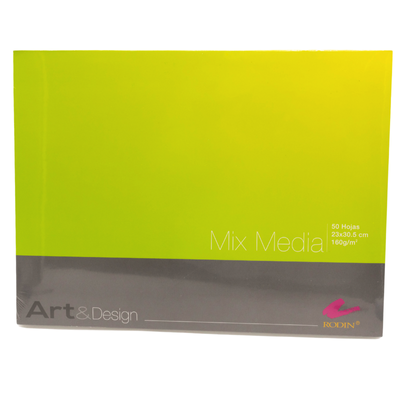[7501139189893] BLOCK DIBUJO MIX MEDIA 160G 50 HOJAS DE 23X30.5CM RODIN