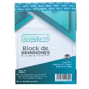 BLOCK REMISION 1/4 CARTA AUTOCOPIANTE TREBOL/TECNO R62