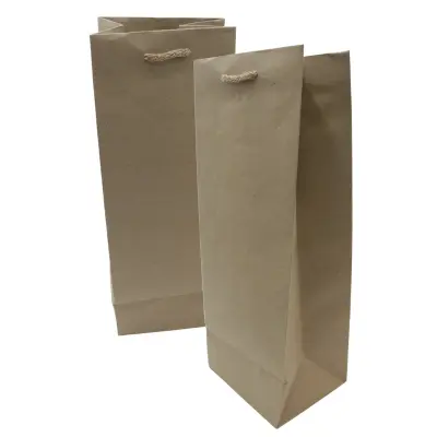 [AYR060908] BOLSA REGALO BOTELLA KRAFT