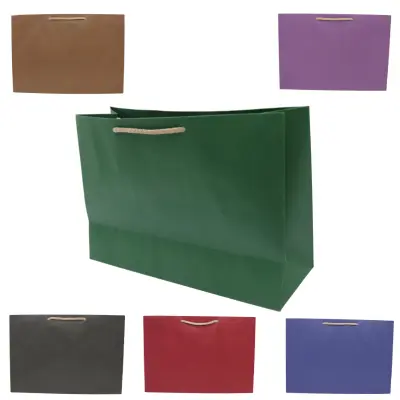 [061010] BOLSA REGALO GDE KRAFT HORIZONTAL PINTADA