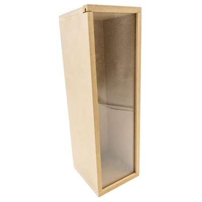 CAJA 1 VINO CRISTAL 35X11X10 MADERA