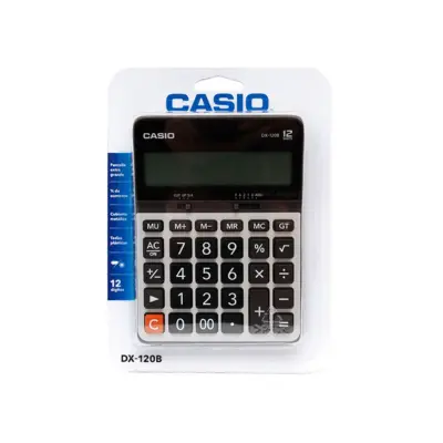 [4971850034193] CALCULADORA ESCRITORIO CASIO 12 DIG. DX-120B