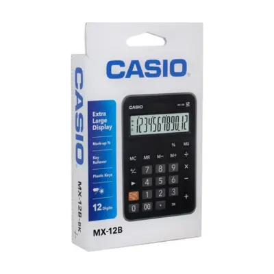 [4971850032199] CALCULADORA ESCRITORIO MX-12B-BK CASIO
