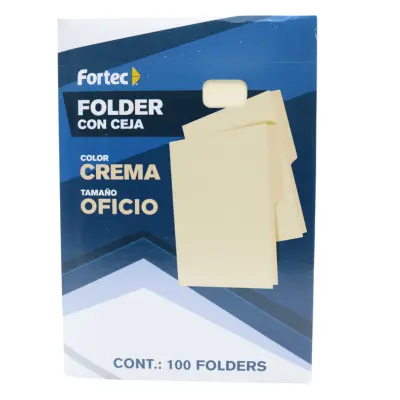 CARPETA OFICIO CREMA FORTEC