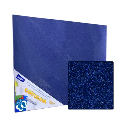 [157408] CARTULINA DIAMANTADA 50X60 AZUL REY