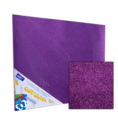 [157406] CARTULINA DIAMANTADA 50X60 MORADO