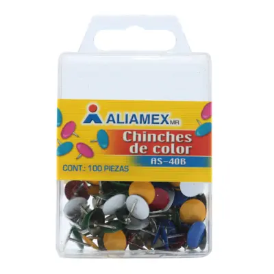[7502224101127] CHINCHETAS ALIAMEX COLORES AS-40B