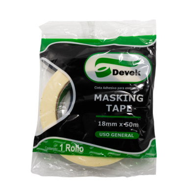 [7502008430320] CINTA MASKING TAPE 18X50 DEVEK
