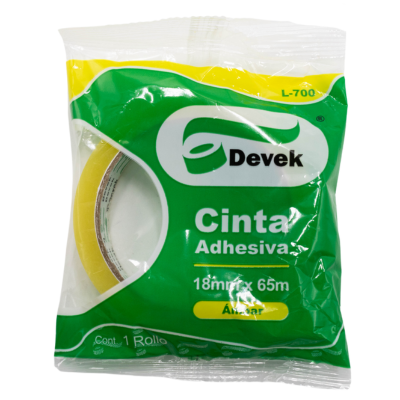 [7502008430702] CINTA TRANSPARENTE 18X65 DEVEK