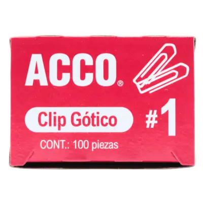 CLIP CUADRADO #1 C100 ACCO GOTICO