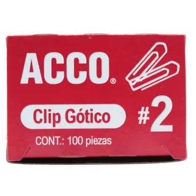 [7501357016902] CLIP CUADRADO #2 GOTICO ACCO C100