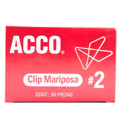 [7501357017206] CLIP MARIPOSA #2 C50 ACCO