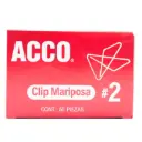 CLIP MARIPOSA #2 C50 ACCO