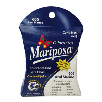 COLORANTE AZUL MARINO MARIPOSA 606