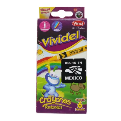 [7501147457410] CRAYONES DELGADOS C6 VIVIDEL