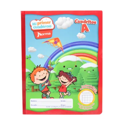 [7702111298224] CUADERNO NORMA COSIDO MI PRIMER CUADRITOS A 50H 529822