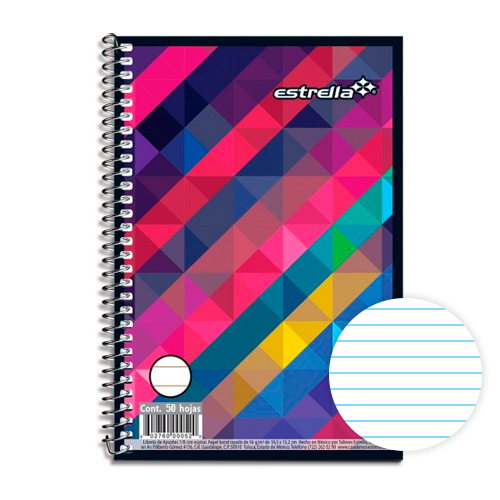 LIBRETA APUNTES 1/8 RY 50H ESTRELLA 122