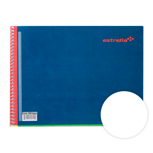 CUADERNO ITALIANO BLANCO 100H ESTRELLA 160