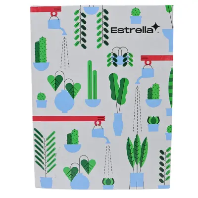 LIBRETA PASTA DURA 1/4 192H ESTRELLA 080