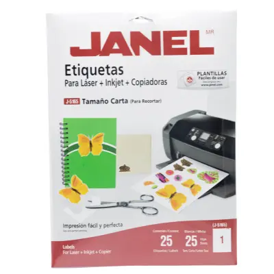 [7501035105744] ETIQUETA ADHESIVA CARTA LASER 5165 JANEL C25