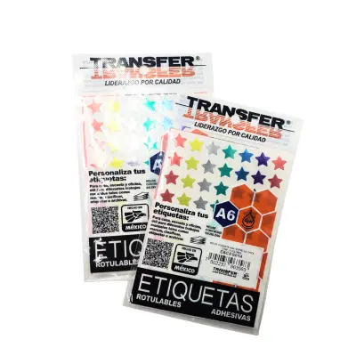 ETIQUETA ESTRELLA MULTICOLOR TRANSFER CH