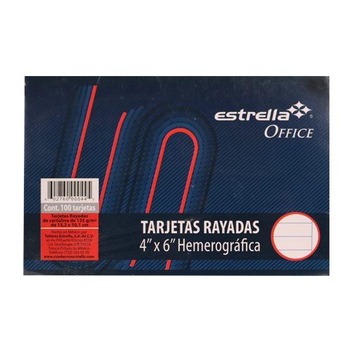 [602760000445] FICHA 4X6 RY C100 ESTRELLA