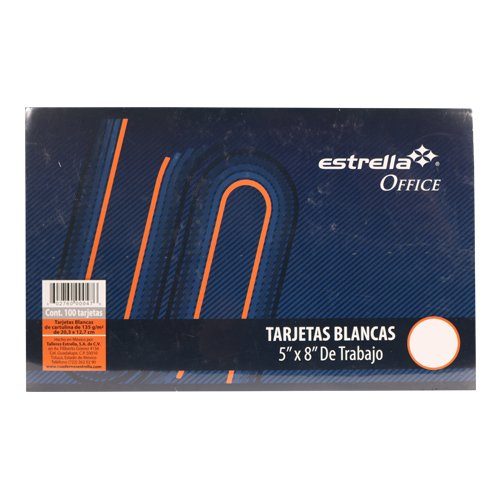 FICHA 5X8 BLANCA C100 ESTRELLA 0047