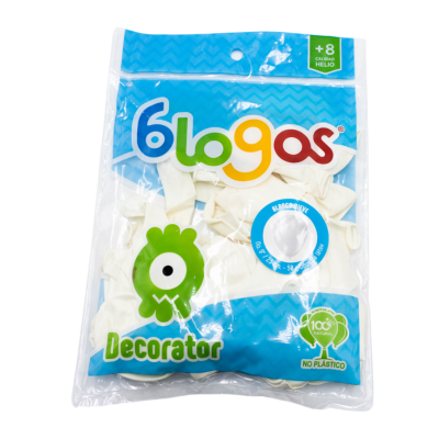 [7506271773573] GLOBOS 9 BLANCO NIEVE C50 BLOGOS