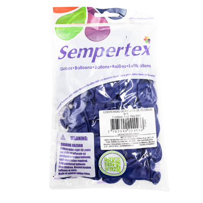 GLOBOS SEMPERTEX 5 FASHION AZUL REY C50