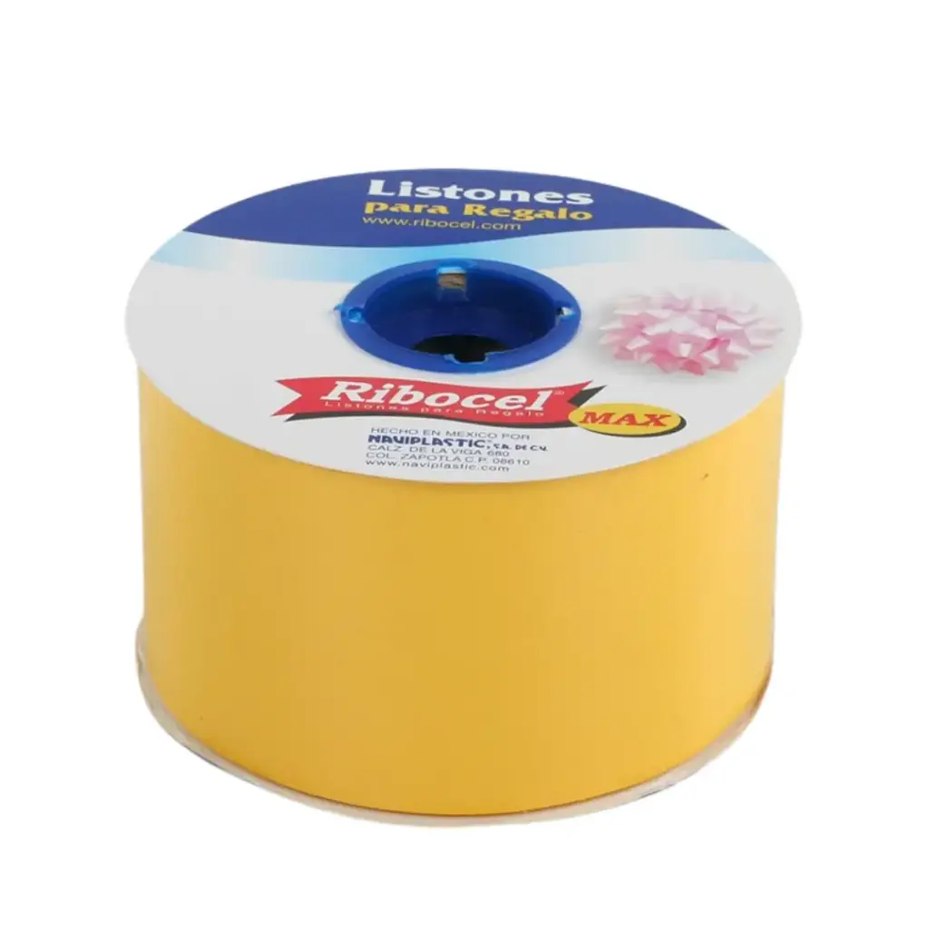 [7501012175517] LISTON RIBOCEL 22 LISO AMARILLO 14