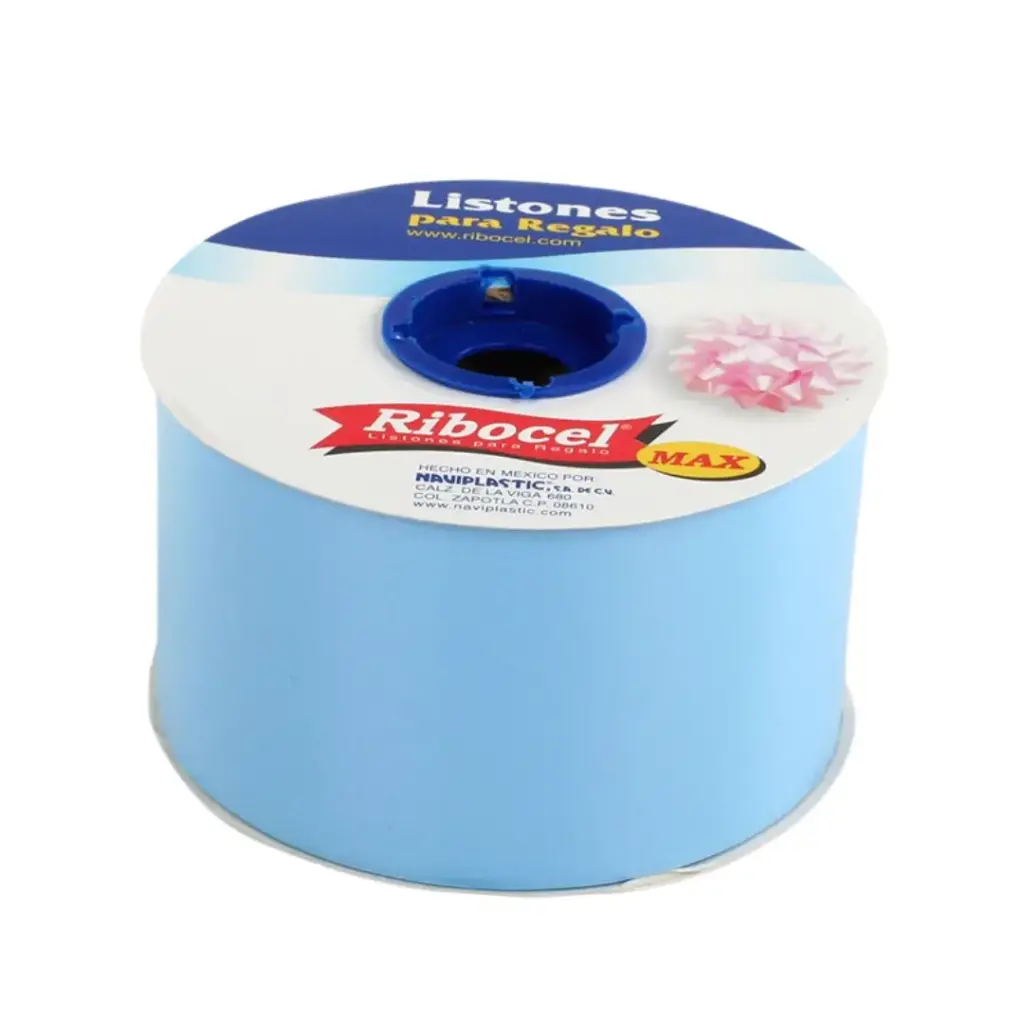 [7501012175760] LISTON RIBOCEL 22 LISO AZUL PASTEL 56
