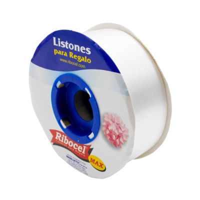 LISTON RIBOCEL LISO 9 BLACO 50M 01