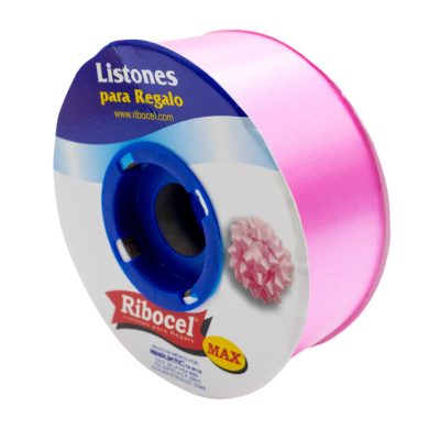 LISTON RIBOCEL LISO 9 ROSA MEX 50M 09