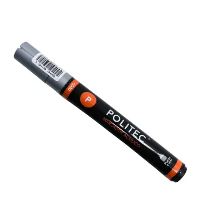 [7501139194002] MARCADOR ACRILICO POLITEC PLATA 701