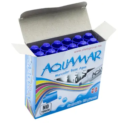 [0750227678607] MARCADOR AGUA AZUL SHELY AQUAMAR 882-12