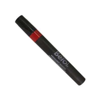 MARCADOR PERMANENTE GRUESO ROJO BEROL