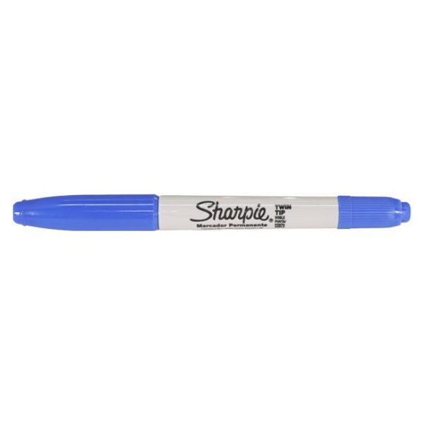 MARCADOR PERMANENTE FINO DUO AZUL SHARPIE
