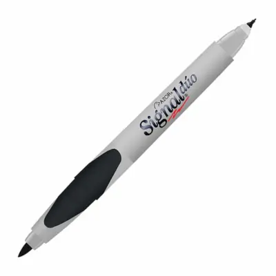 MARCADOR PERMANENTE FINO DUO NEGRO SIGNAL