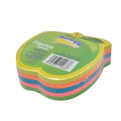 NOTAS ADHESIVAS FIGURA MANZANA 50H MEMOTIP JANEL