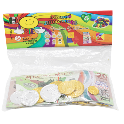 [BIL10] MONEDAS Y BILLETES METALICO DIDACTICA